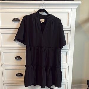 Tuckernuck Black Crepe Crawford Dress